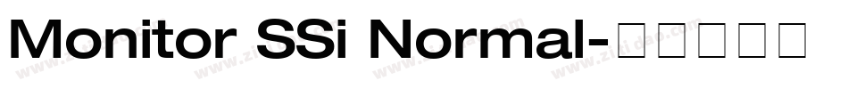 Monitor SSi Normal字体转换